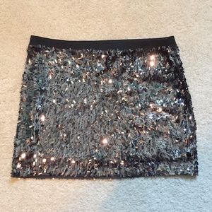 Express Sequin Mini Skirt Sz. Medium